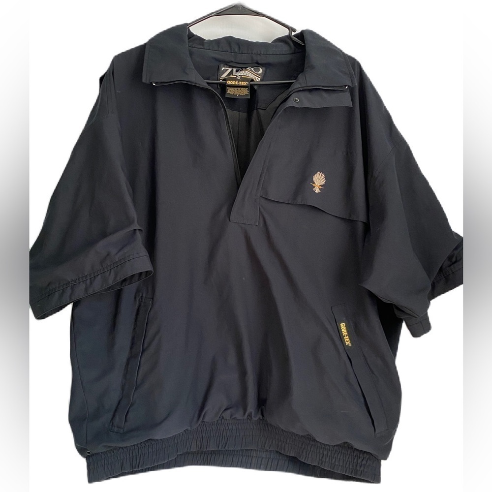 Gore-Tex Zero Restrictions Mens Golf Outwear Short Sleeves Pullover Jacket Large